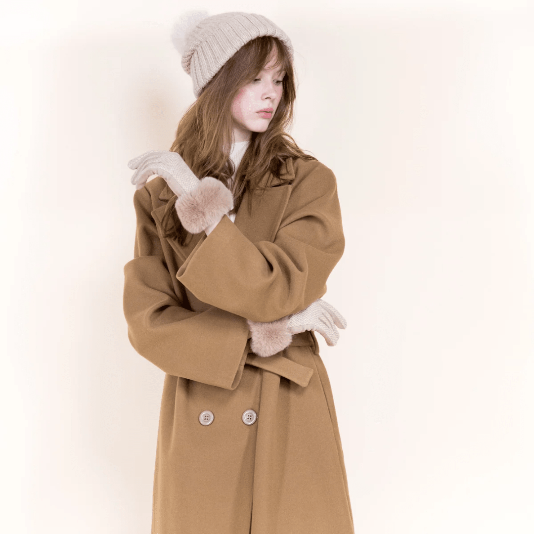 Wool Blend Ribbed Knit Beanie - Very Moda