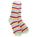 World's Softest Cozy Garden Stripe Crew Socks - Blossom Multi - World's Softest