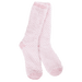 World's Softest Feather Crew Socks - Candy Pink Check - World's Softest