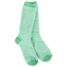 World's Softest Feather Crew Socks - Green Check - World's Softest