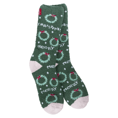 World's Softest Holiday Cozy Crew Socks - Merry Christmas - World's Softest