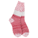 World's Softest Holiday Gallery Textured Crew Socks - Peppermint Multi - World's Softest