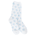 World's Softest Sock Cozy Crew - Blue Heart - World's Softest