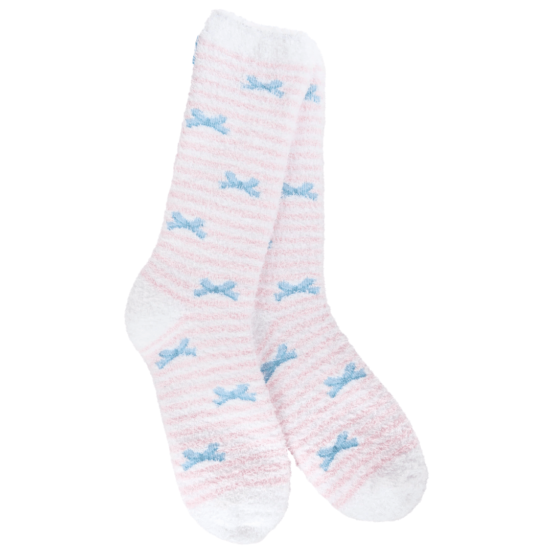 World's Softest Socks Cozy Crew - Ribbon Stripe - World's Softest