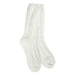 World's Softest Weekend Ragg Cable Crew Socks - Vanilla Confetti - World's Softest