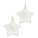 Wrapped Raffia Star Shape Earrings - Golden Stella