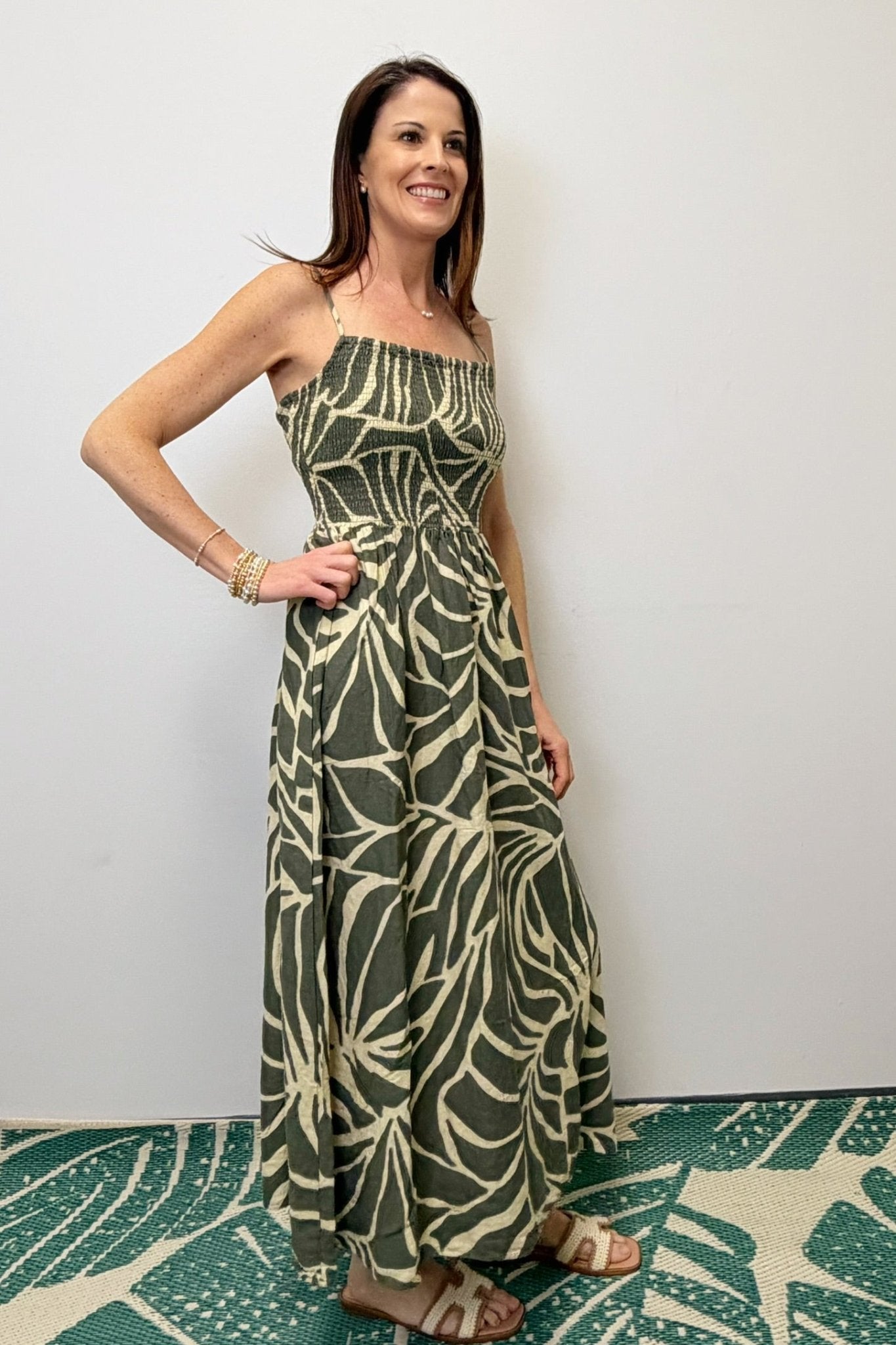 Z Supply Bayside Tova Palm Midi Dress - Z Supply