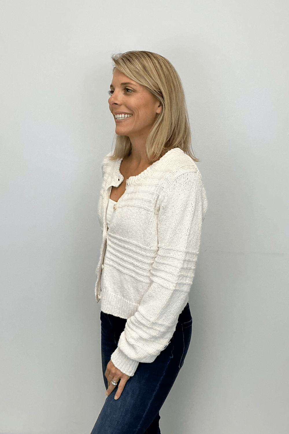 Z Supply Between The Lines Cardigan - Crystal - Z Supply