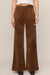 Z Supply Cecile Mid Rise Wide Leg Pant- Saddle Suede - Z Supply