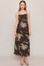 Z Supply Charisma Floral Midi Dress- Dark Chocolate - Z Supply