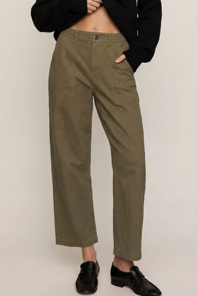 Z Supply Colman Bowed Utility Pant In Golden Olive - Z Supply