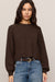 Z Supply Coming Up Sweater- Dark Chocolate - Z Supply