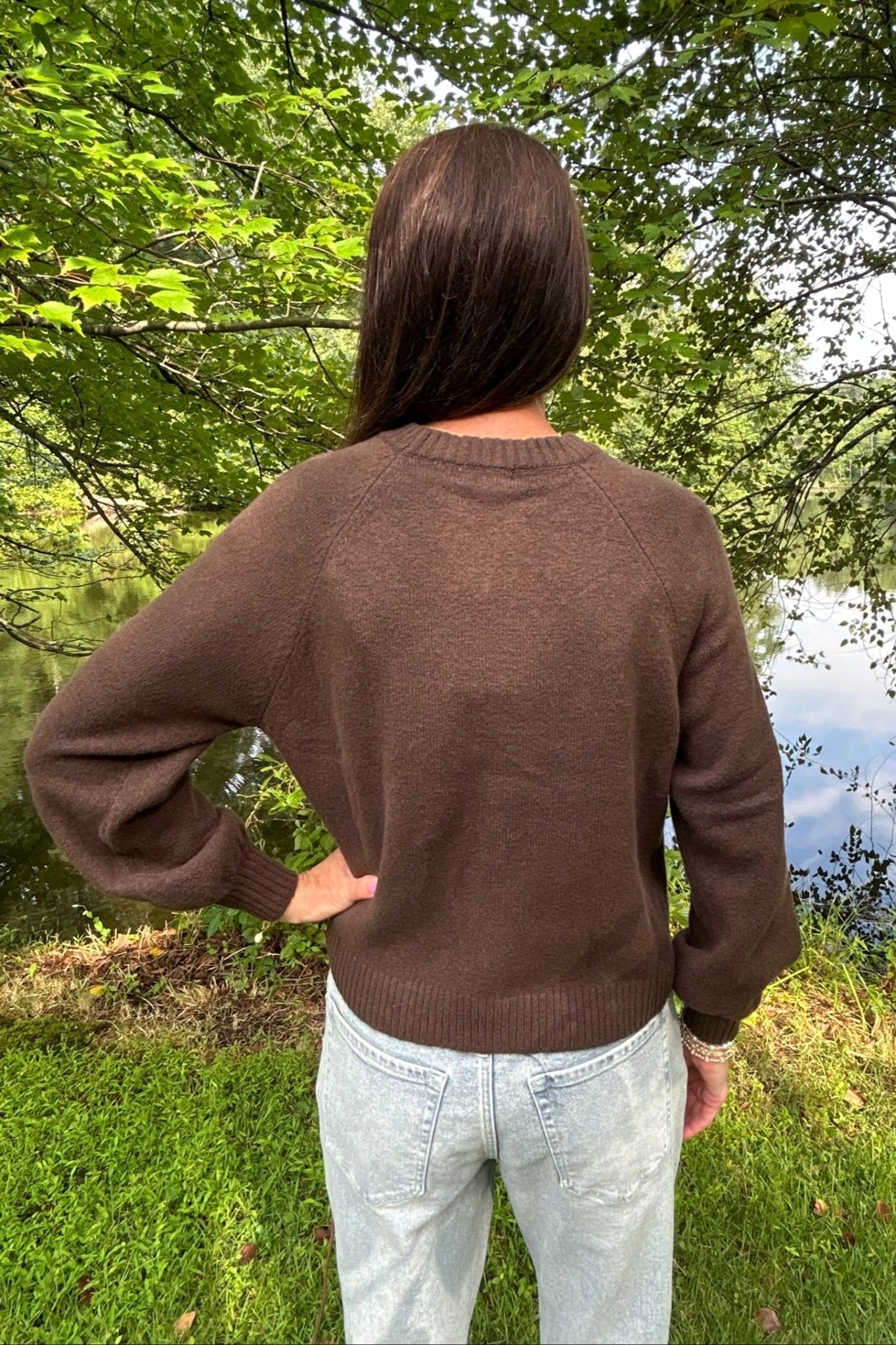 Z Supply Coming Up Sweater- Dark Chocolate - Z Supply
