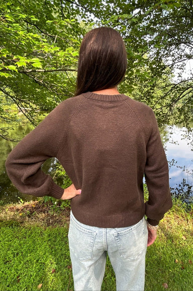 Z Supply Coming Up Sweater- Dark Chocolate - Z Supply