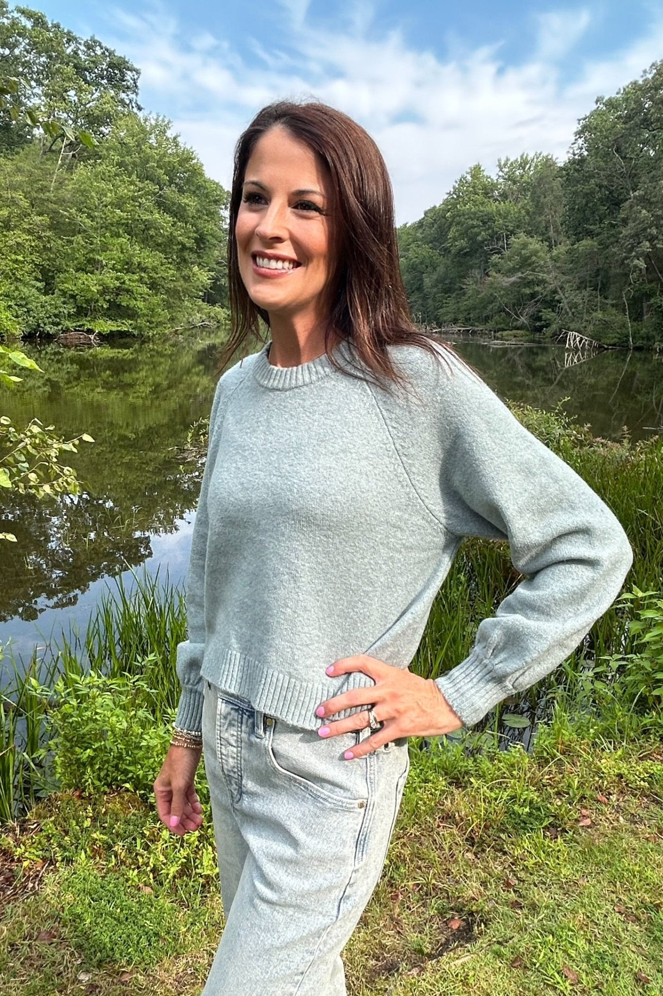 Z Supply Coming Up Sweater- Soft Succulent - Z Supply