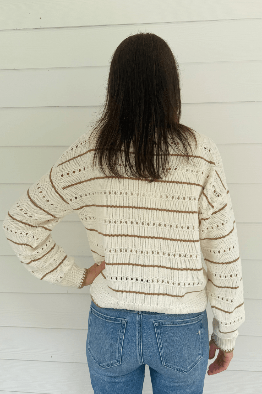 Z Supply Darby Stripe Sweater- Sandstone - Z Supply