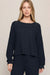 Z Supply Daydreamer Cable Long Sleeve Top In Eclipse - Z Supply
