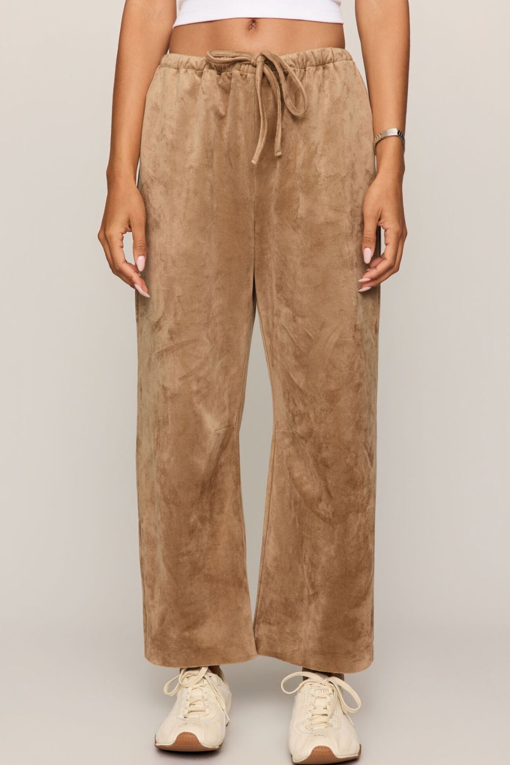 Z Supply Drift Suede Pants- Light Sand - Z Supply