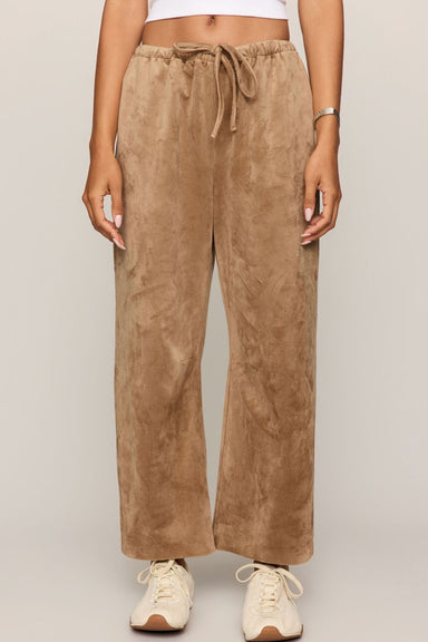 Z Supply Drift Suede Pants- Light Sand - Z Supply