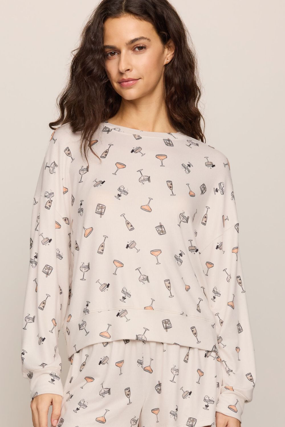Z Supply Ella Cocktail Long Sleeve Top- Sandstone - Z Supply