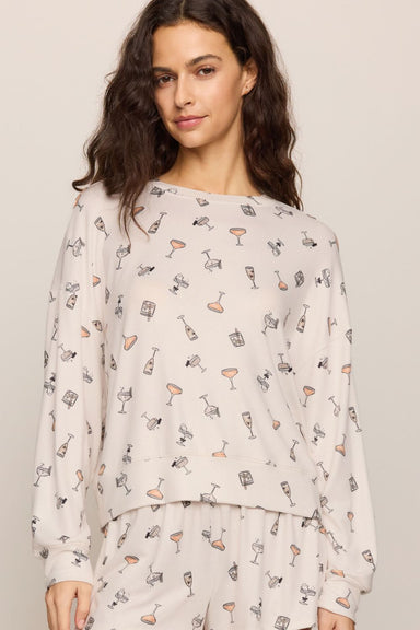 Z Supply Ella Cocktail Long Sleeve Top- Sandstone - Z Supply