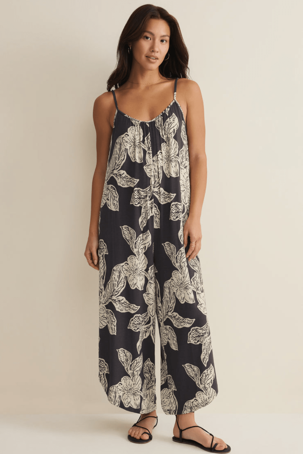 Z Supply Flared Asha Floral Jumpsuit - Z Supply