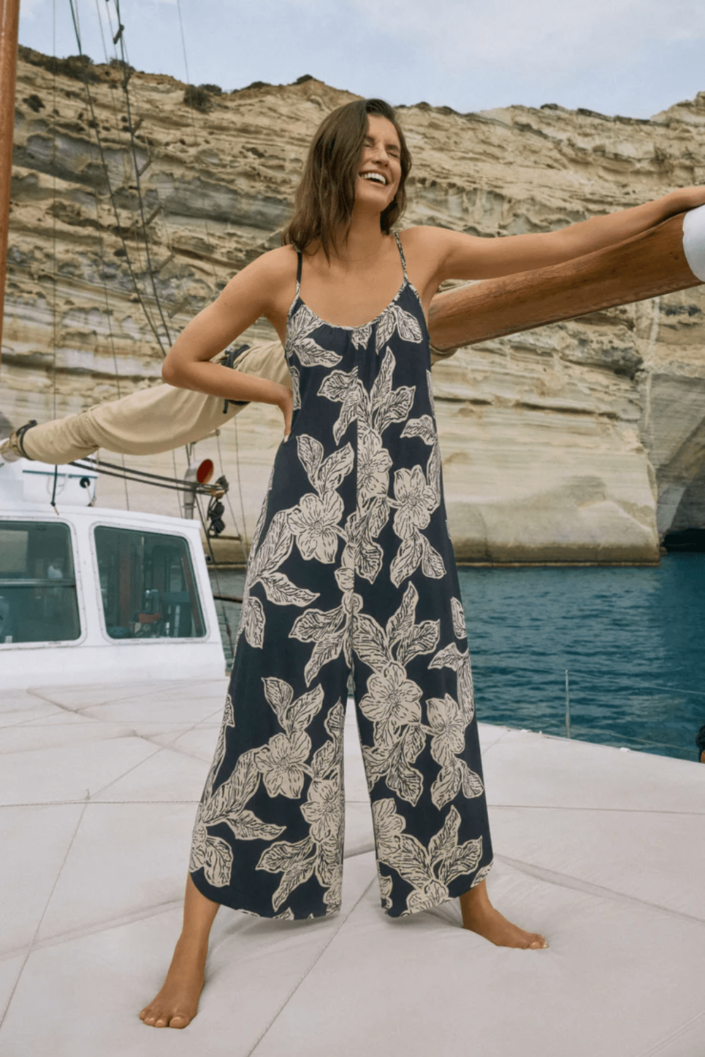 Z Supply Flared Asha Floral Jumpsuit - Z Supply