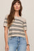 Z Supply Gatewood Striped Sweater- Light Oatmeal Heather - Z Supply