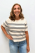 Z Supply Gatewood Striped Sweater- Light Oatmeal Heather - Z Supply