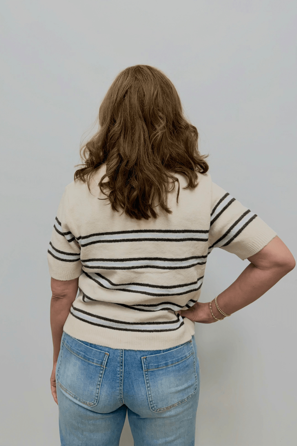 Z Supply Gatewood Striped Sweater- Light Oatmeal Heather - Z Supply