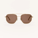 Z Supply Highway Sunglasses - Gold/Brown - Z Supply