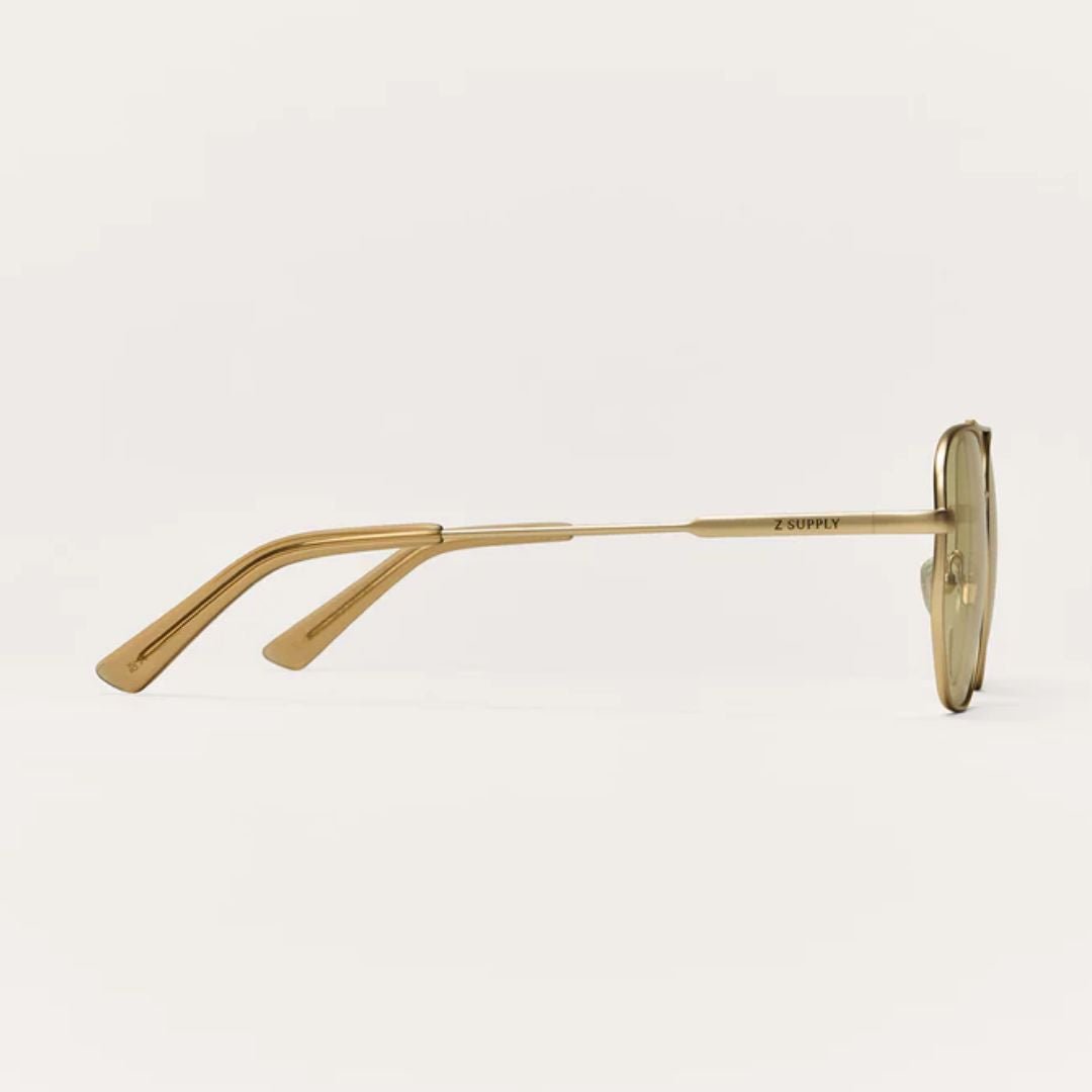 Z Supply Highway Sunglasses - Satin Gold - Z Supply