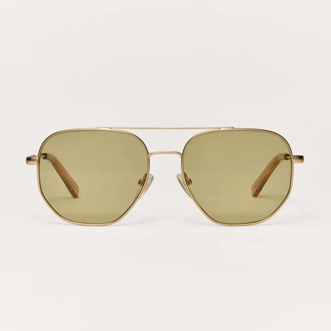 Z Supply Highway Sunglasses - Satin Gold - Z Supply