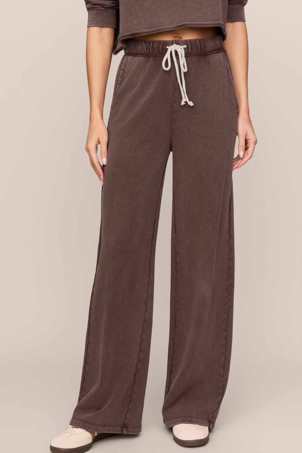 Z Supply Hunter Knit Pant- Dark Chocolate - Z Supply