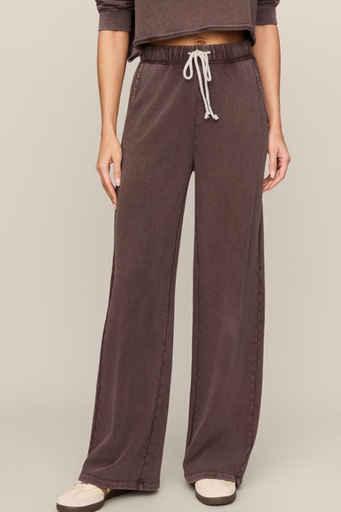 Z Supply Hunter Knit Pant- Dark Chocolate - Z Supply