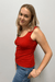 Z Supply Larkin Embroidered Tank- Chili Pepper - Z Supply