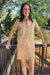 Z Supply Leone Suede Mini Dress- Light Sand - Z Supply
