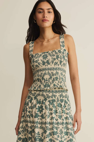 Z Supply Leya Tera Paisley Smocked Top - Z Supply
