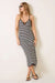 Z Supply Majestic Striped Midi Dress - Black - Z Supply