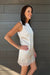 Z Supply Meadow Muse Lace Mini Dress In Frosted Pearl - Z Supply