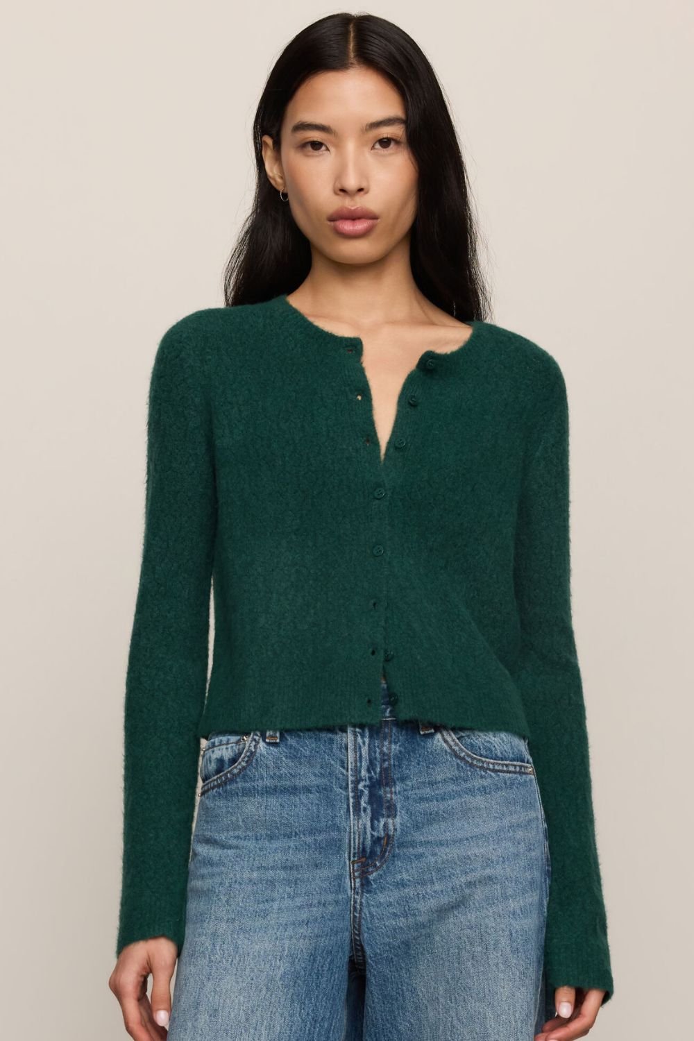 Z Supply Medina Open Knit Cardigan In Velvet Green - Z Supply