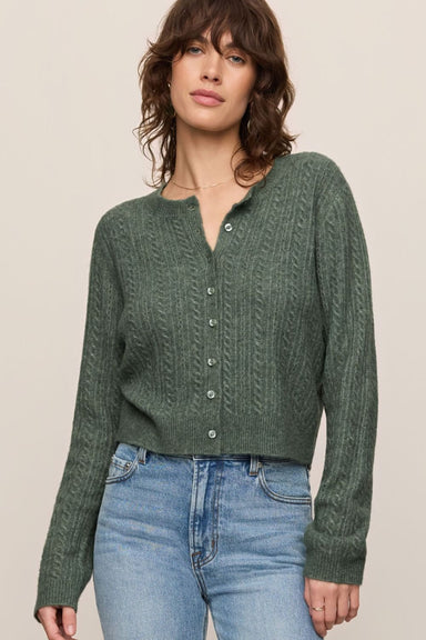Z Supply Medina Pointelle Cardigan- Monstera - Z Supply
