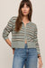 Z Supply Medina Striped Cardigan- Aqua Cloud - Z Supply