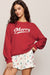 Z Supply Merry Holiday Sweatshirt In Ruby Red - Z Supply