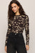 Z Supply Onyx Freya Floral Top In Dark Roast - Z Supply