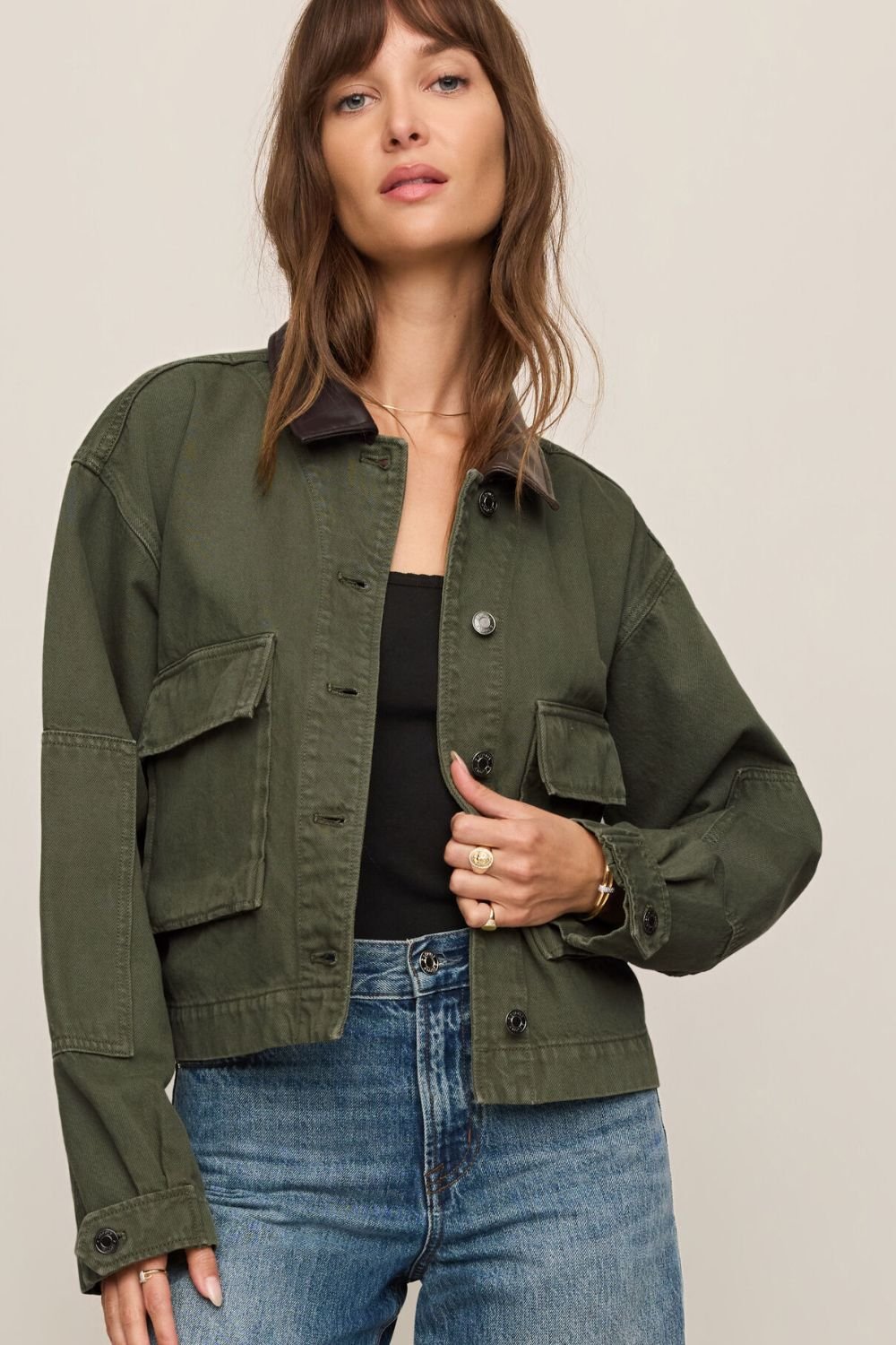 Z Supply Rey Cropped Chore Jacket- Dusk Sage - Z Supply