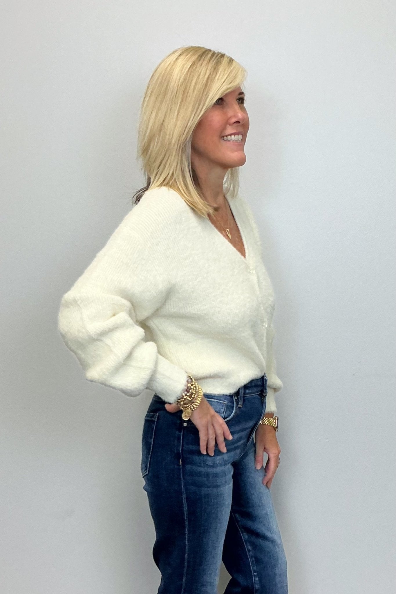 Z Supply Sadira Fluffy Cardigan - Warm White - Z Supply