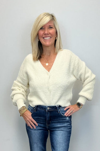 Z Supply Sadira Fluffy Cardigan - Warm White - Z Supply