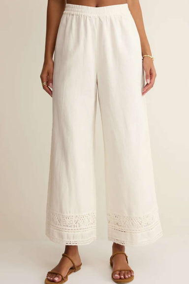 Z Supply Scout Emb Pant - White - Z Supply