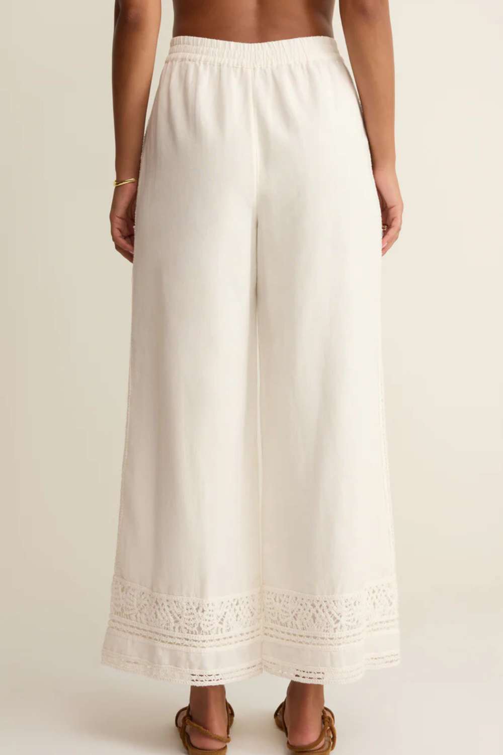 Z Supply Scout Emb Pant - White - Z Supply